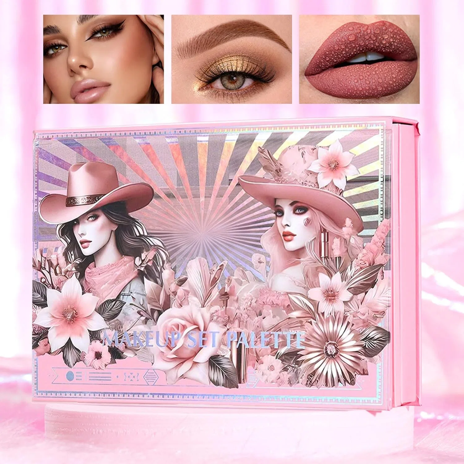 Палитра для макияжа, книжный стиль, Eyeshadow Palette, один цвет — фото 4