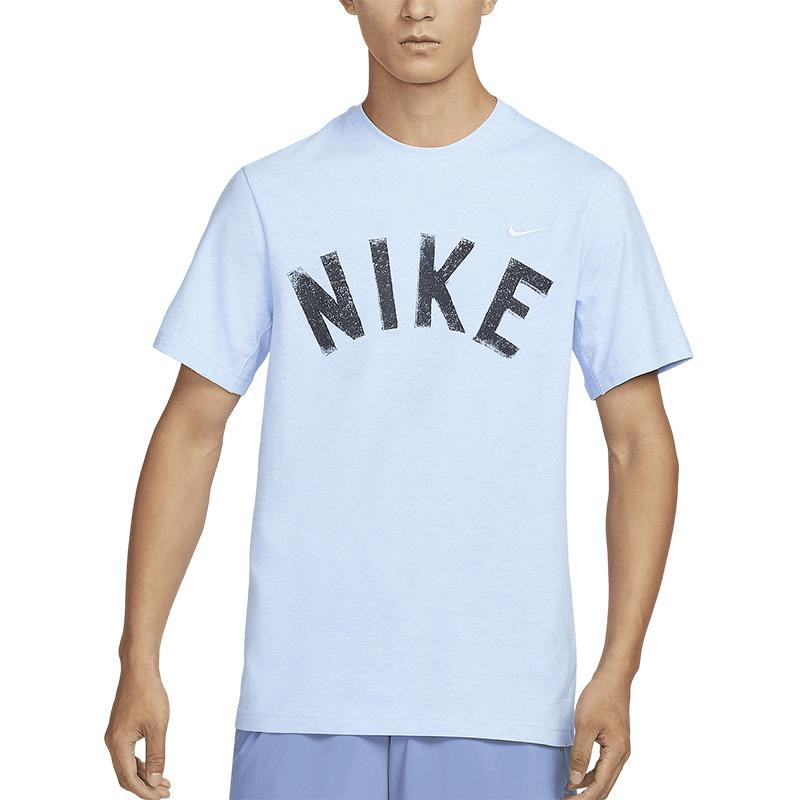 Nike Футболка мужская светло-голубая — фото 3