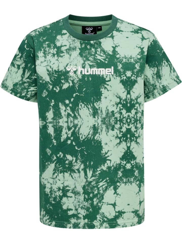 

Футболка Bay T-Shirt S/S зеленого цвета Hummel