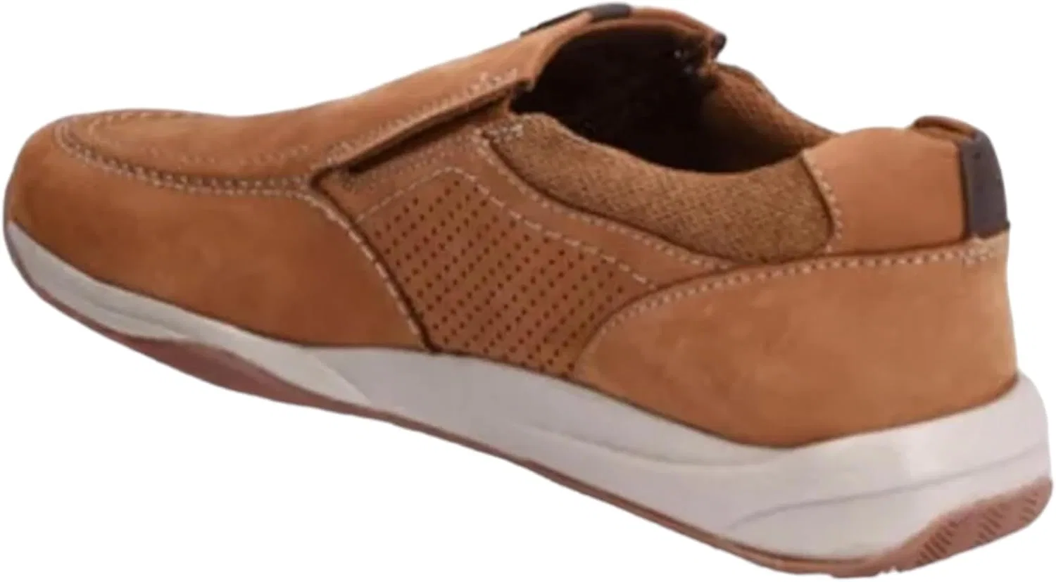Мужские кожаные туфли Clarks Langton Step, коричневые, из нубука — фото 3