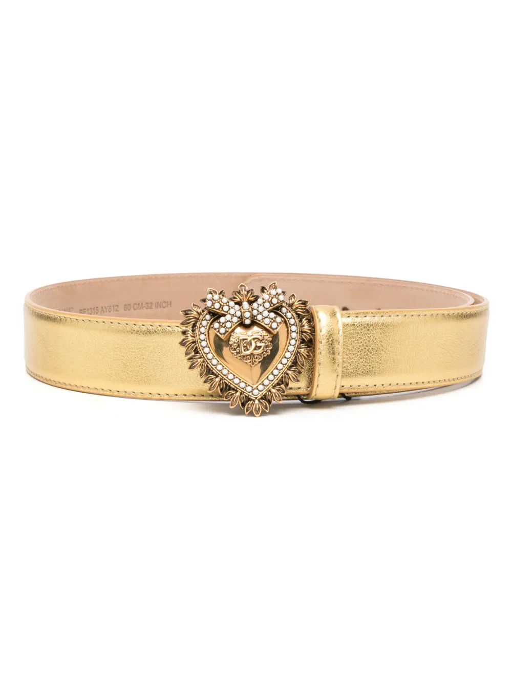 

Ремень с пряжкой DOLCE & GABBANA, золотой