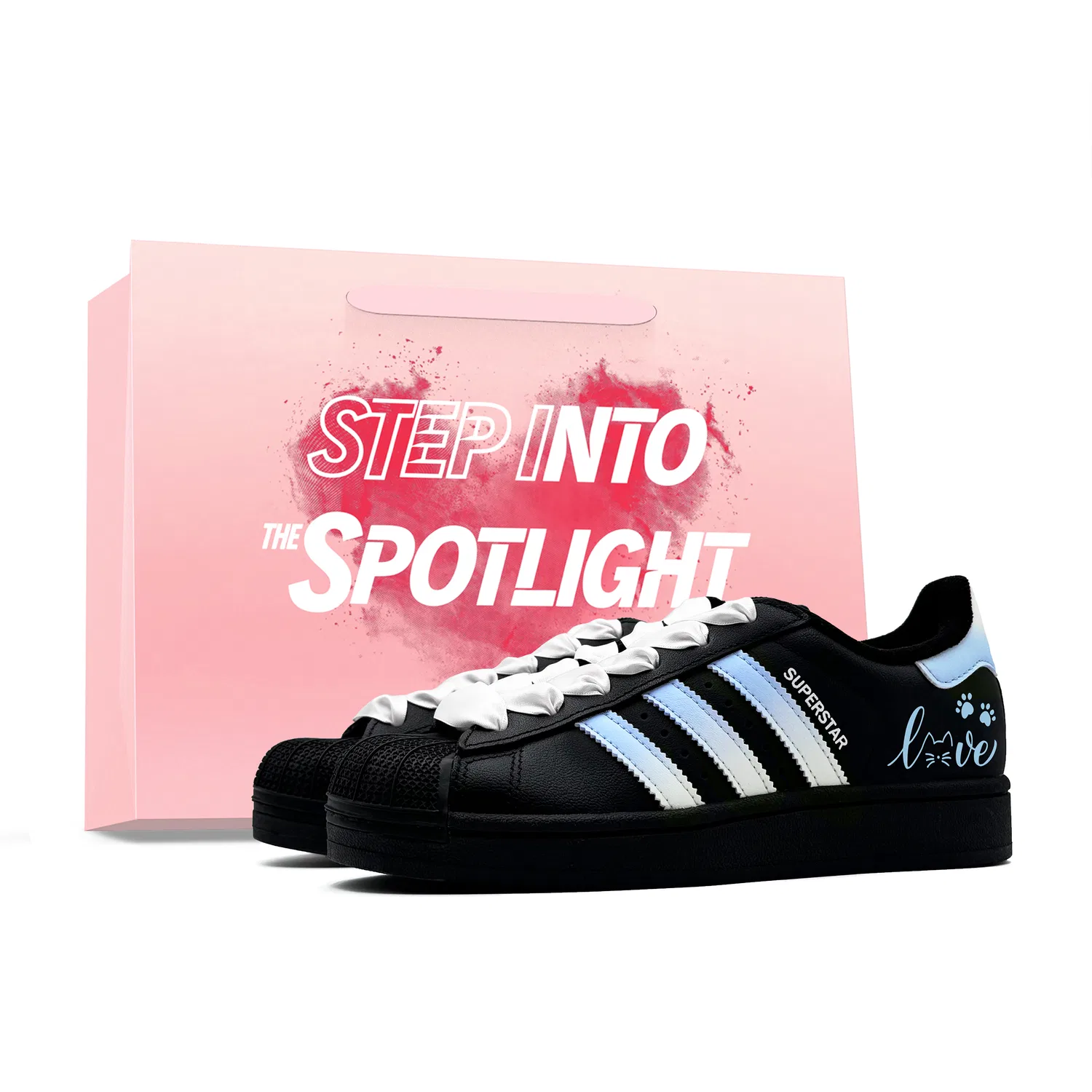 Кроссовки детские Adidas Originals Superstar 2 голубые — фото 3