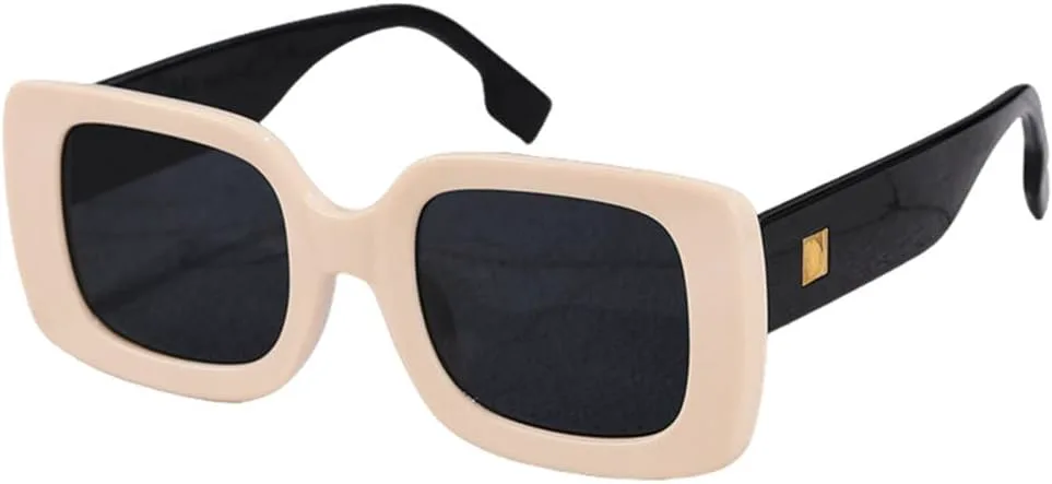 

Велосипедные солнцезащитные очки 2027 года для женщин, прямоугольные, для путешествий, модные, ретро, ​​маленькие, с защитой от УФ-излучения UV400 MTZJH, Beige