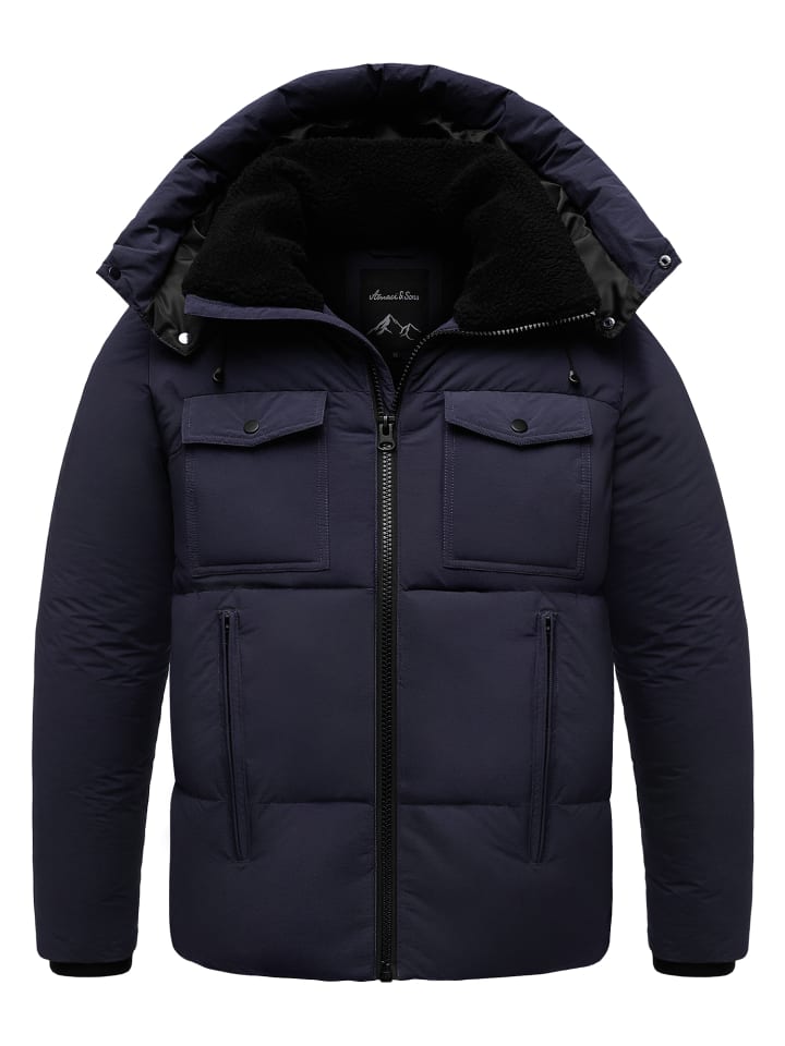 

Зимняя куртка RENTON темно-синего цвета Amaci&Sons