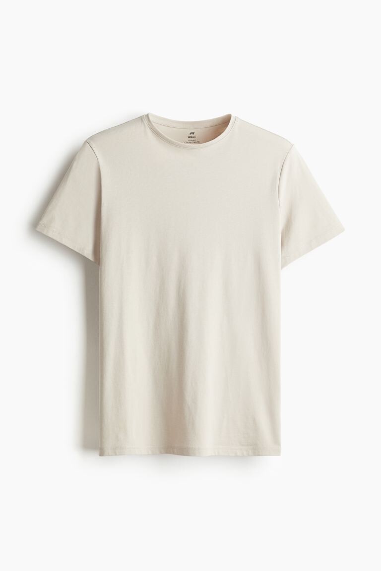

Футболка Coolmax узкого кроя H&M, бежевый