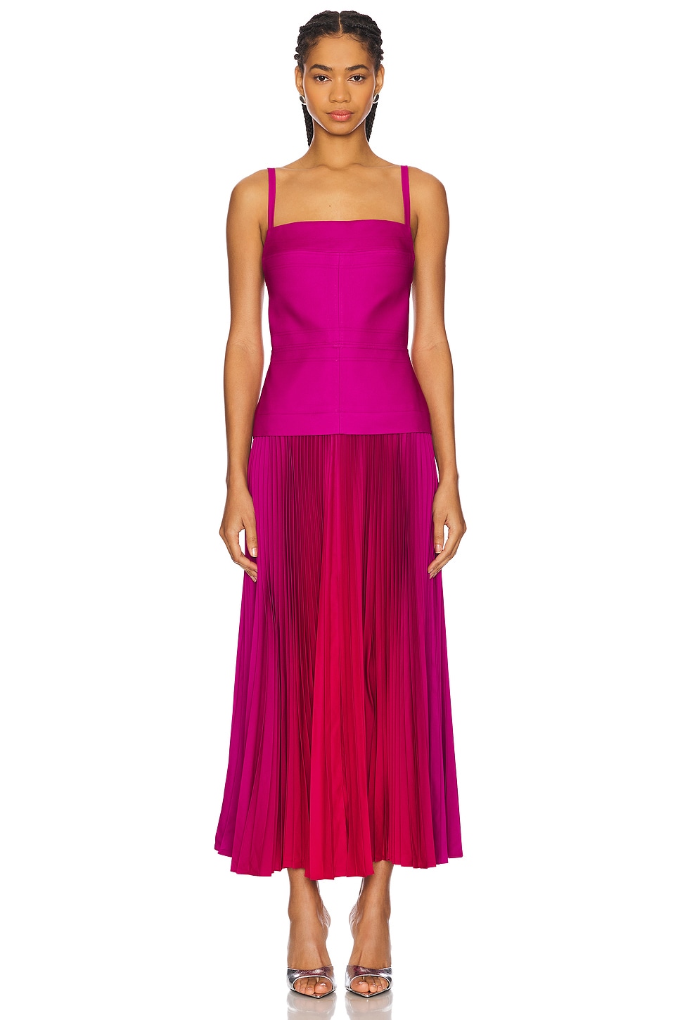 

Платье миди x revolve leasgill Acler, цвет raspberry ombre