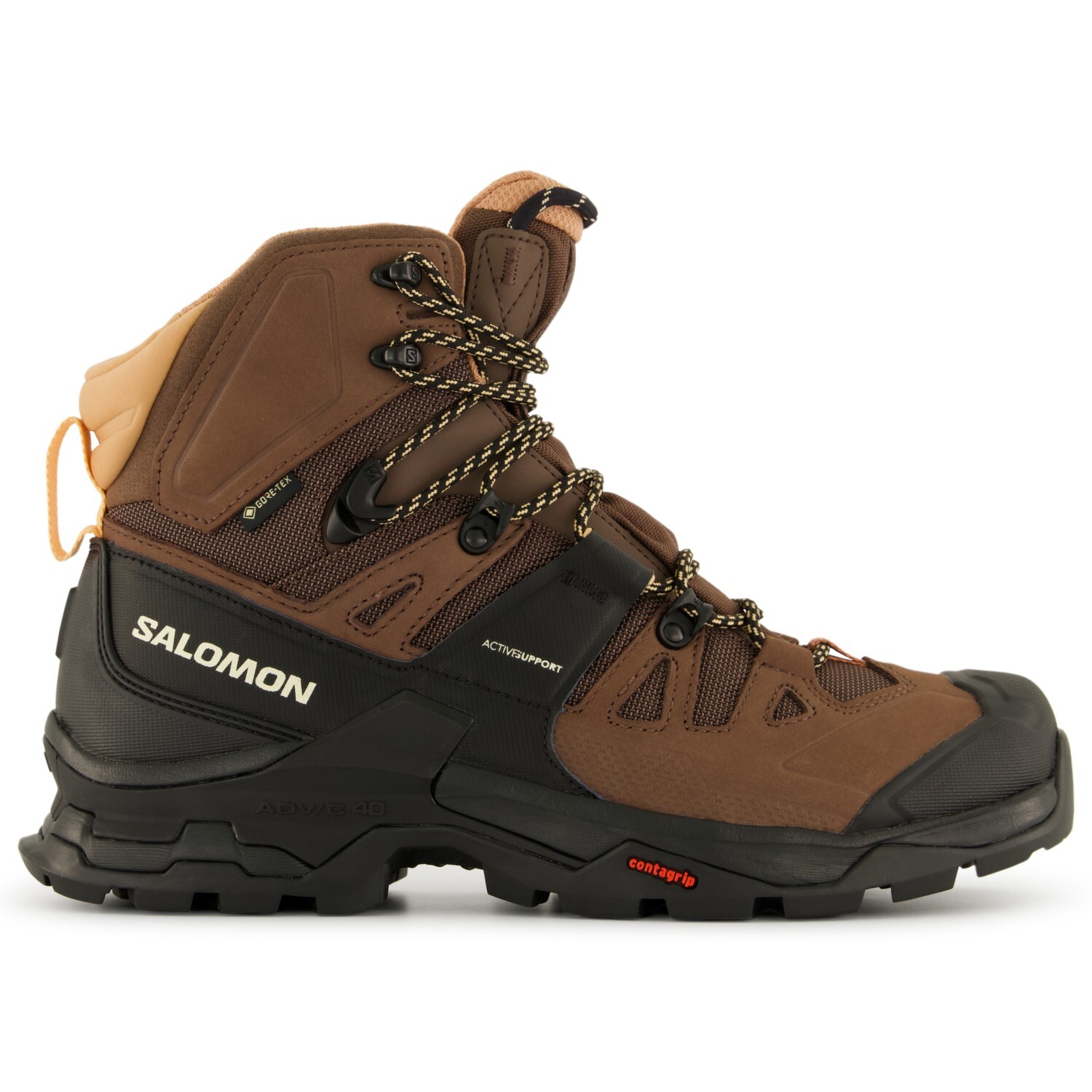 Ботинки женские Salomon Women's Quest 4 GTX для туризма, коричневый/черный