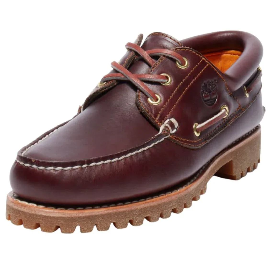 Топсайдеры Timberland 3 Eye Classic, цвет «бордовый» — фото 4