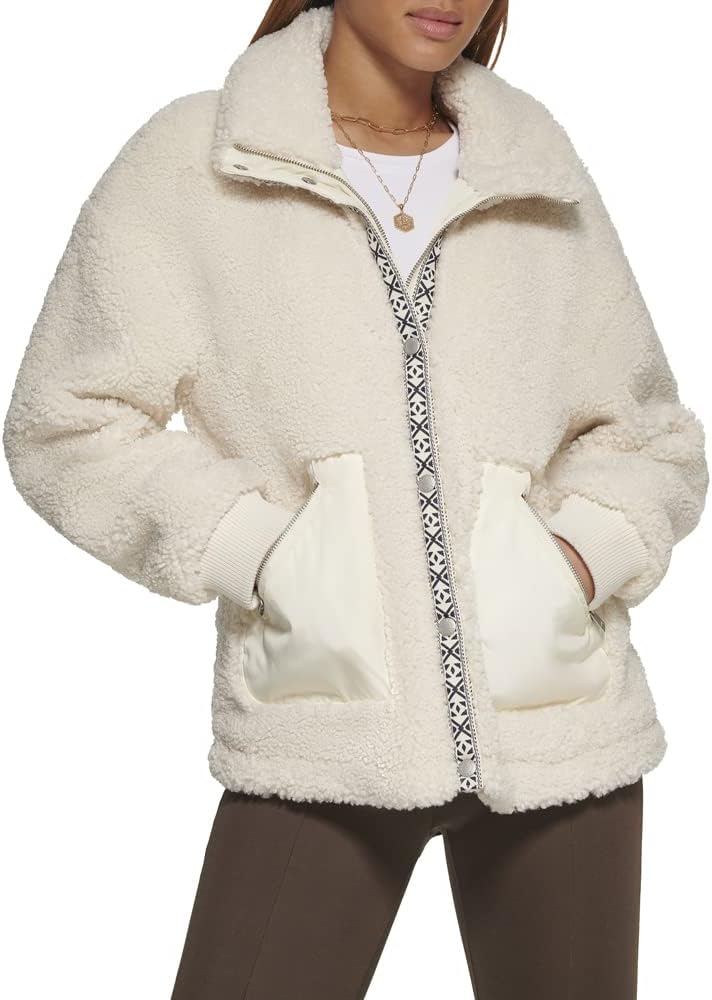 

Levi's Женская куртка из шерпы тайди, Cream/Black