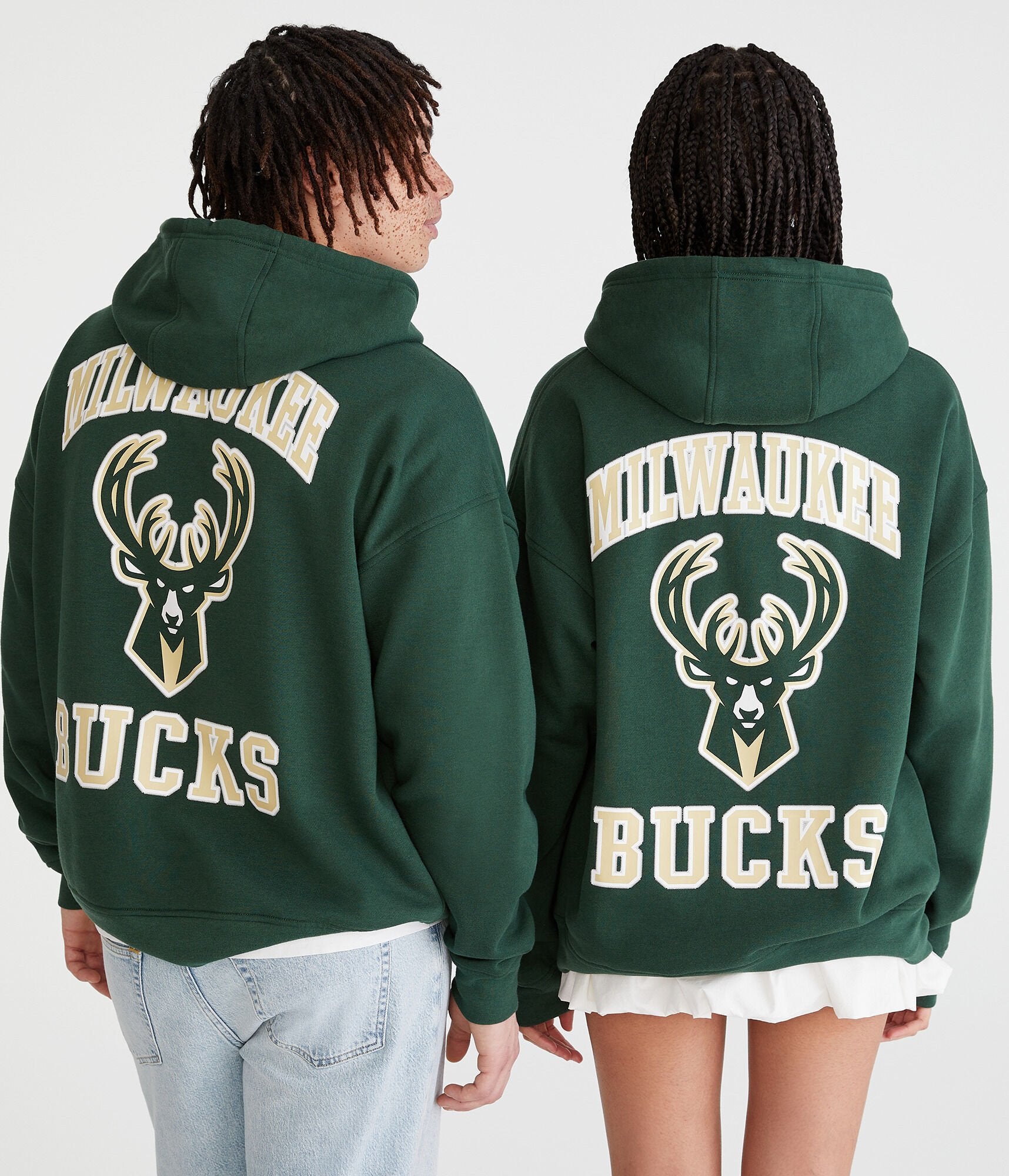 

Толстовка с капюшоном Aeropostale Milwaukee Bucks, зеленый
