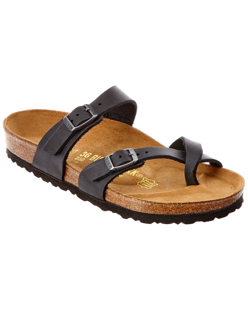 Биркенсток Женские Майари Кожаные Сандалии Birkenstock, черный