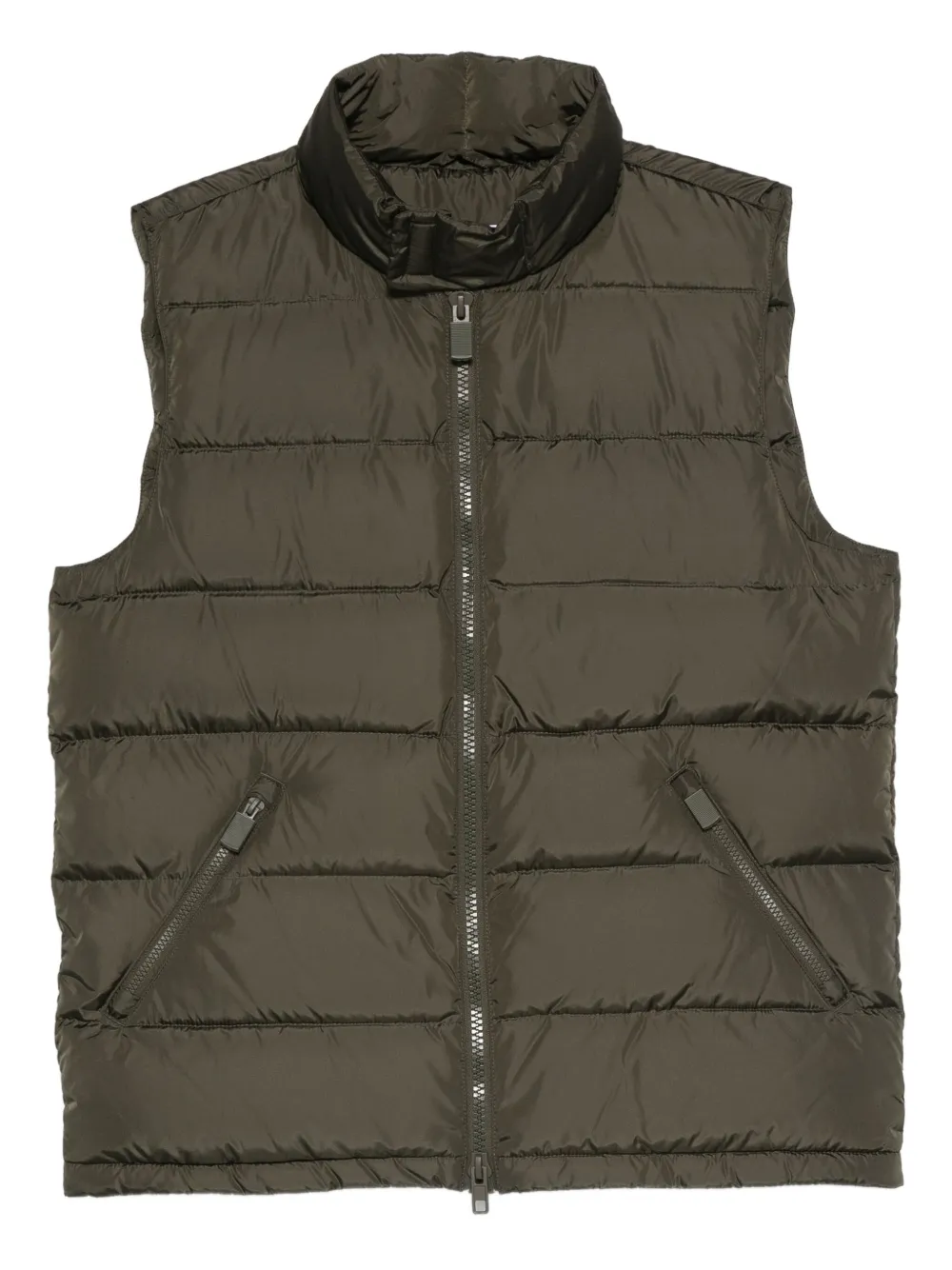 

Стеганый жилет на молнии ASPESI, зеленый