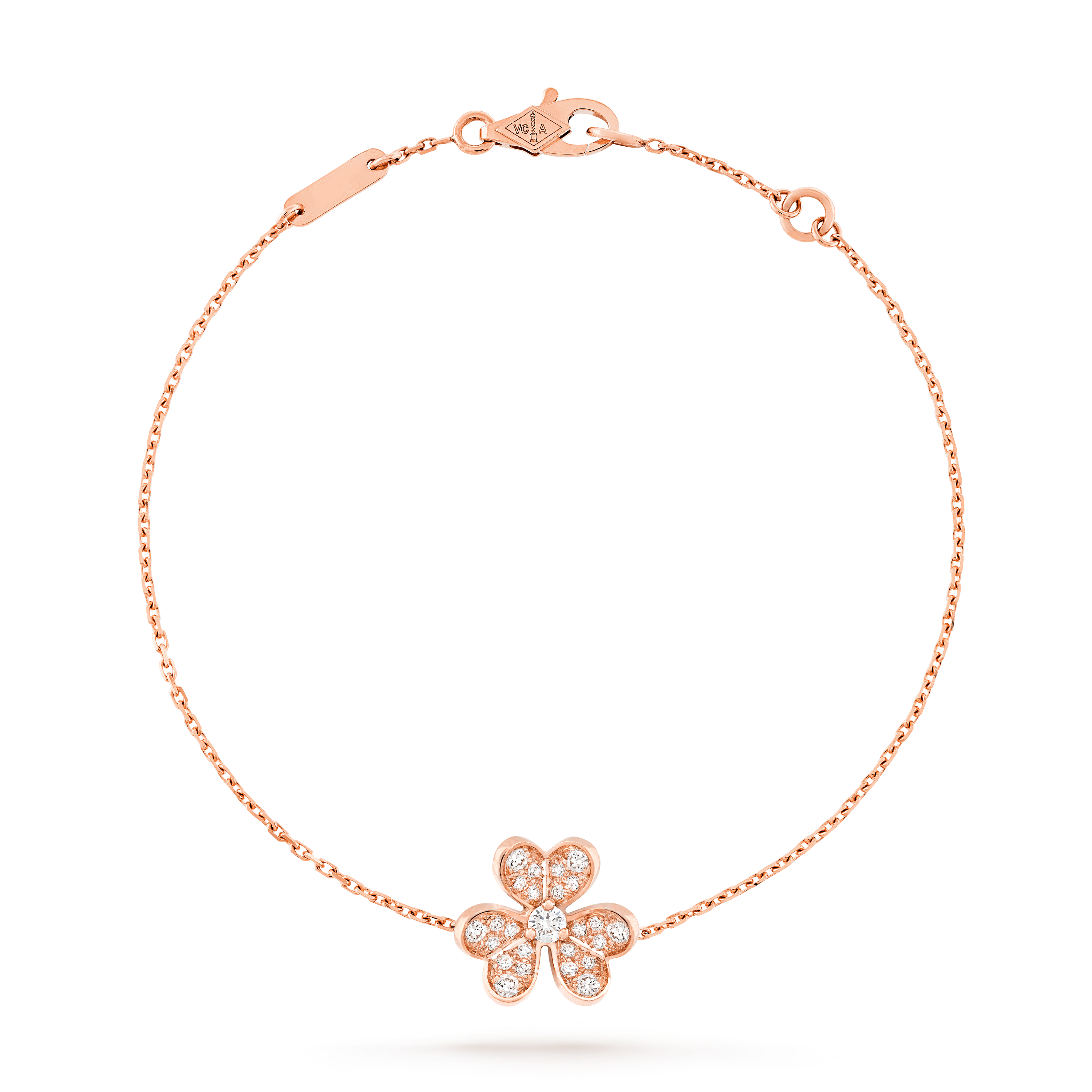 

Браслет Van Cleef & Arpels Frivole, мини модель, 18-ct розовое золото, бриллиант