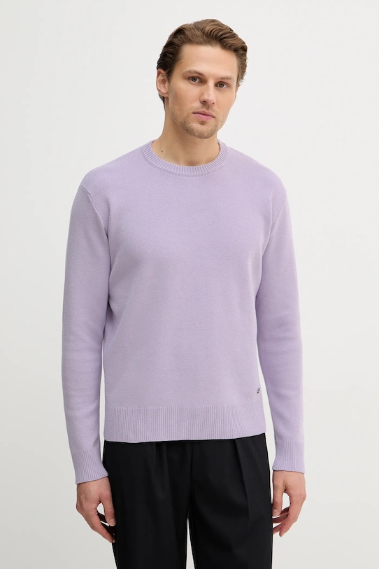 

Хлопковый свитер Sisley, фиолетовый