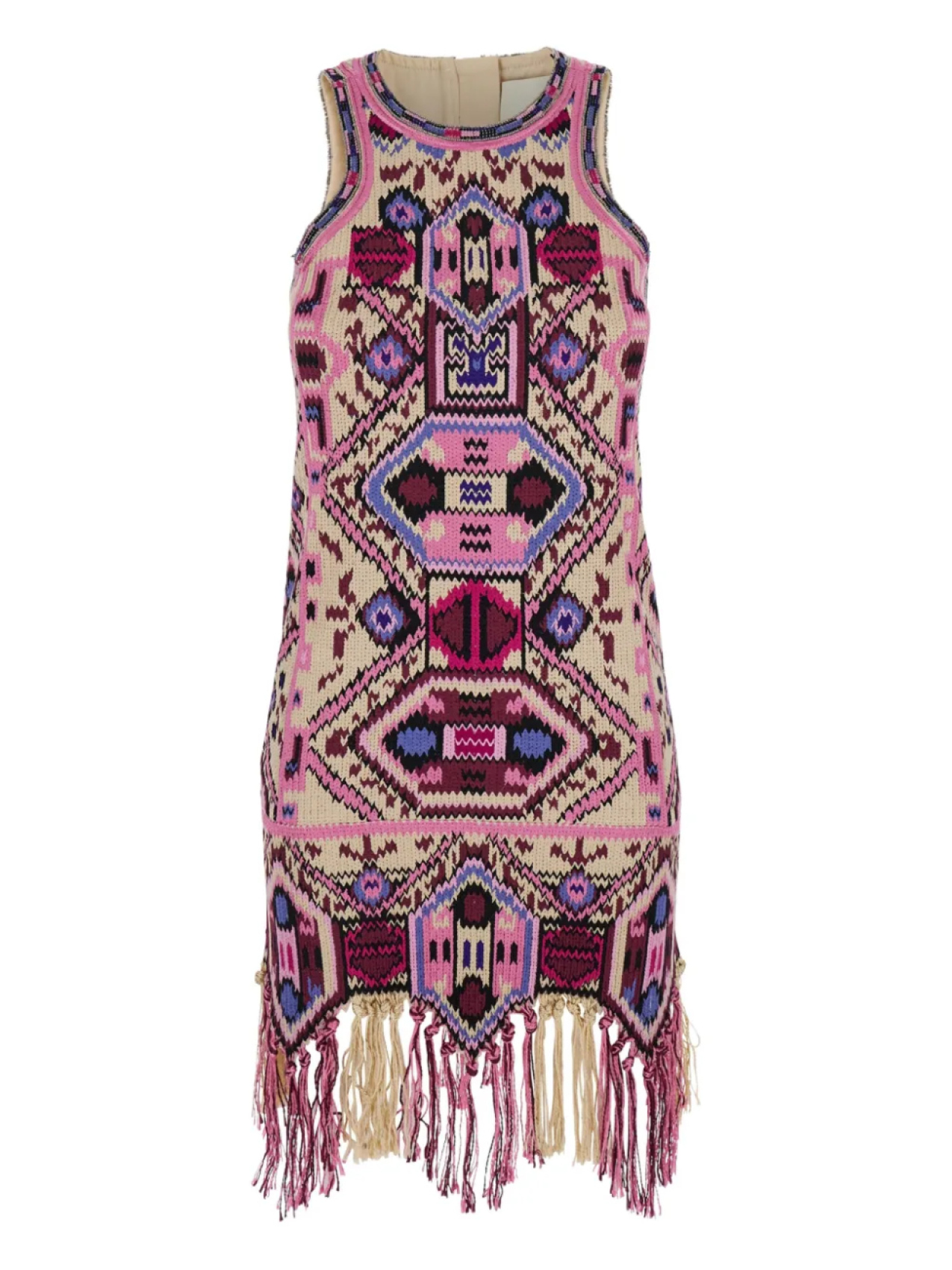 

Платье ISABEL MARANT с вышитой бахромой, розовый