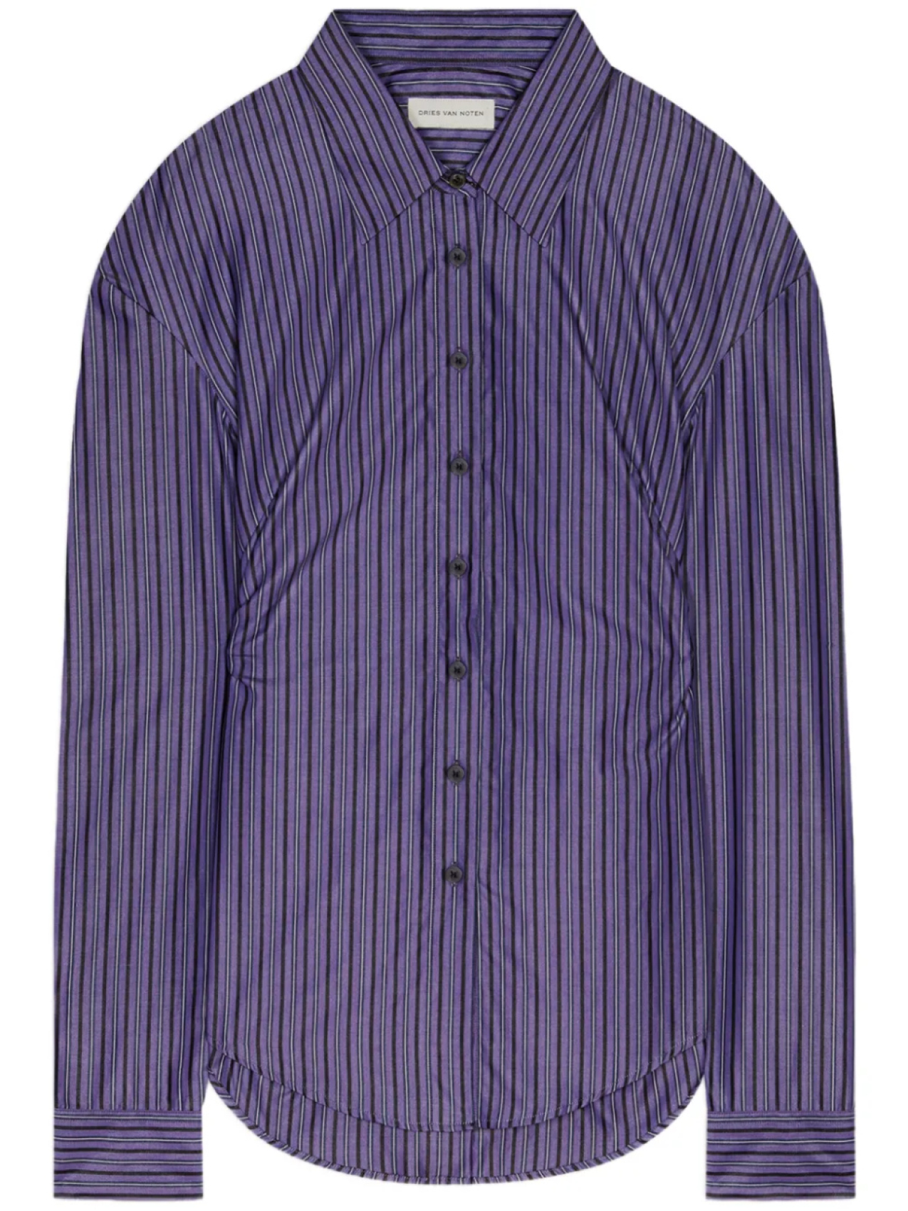 

DRIES VAN NOTEN рубашка с поясом, фиолетовый