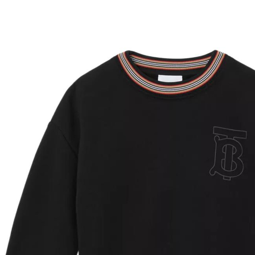 Детская толстовка Burberry, цвет Black — фото 3