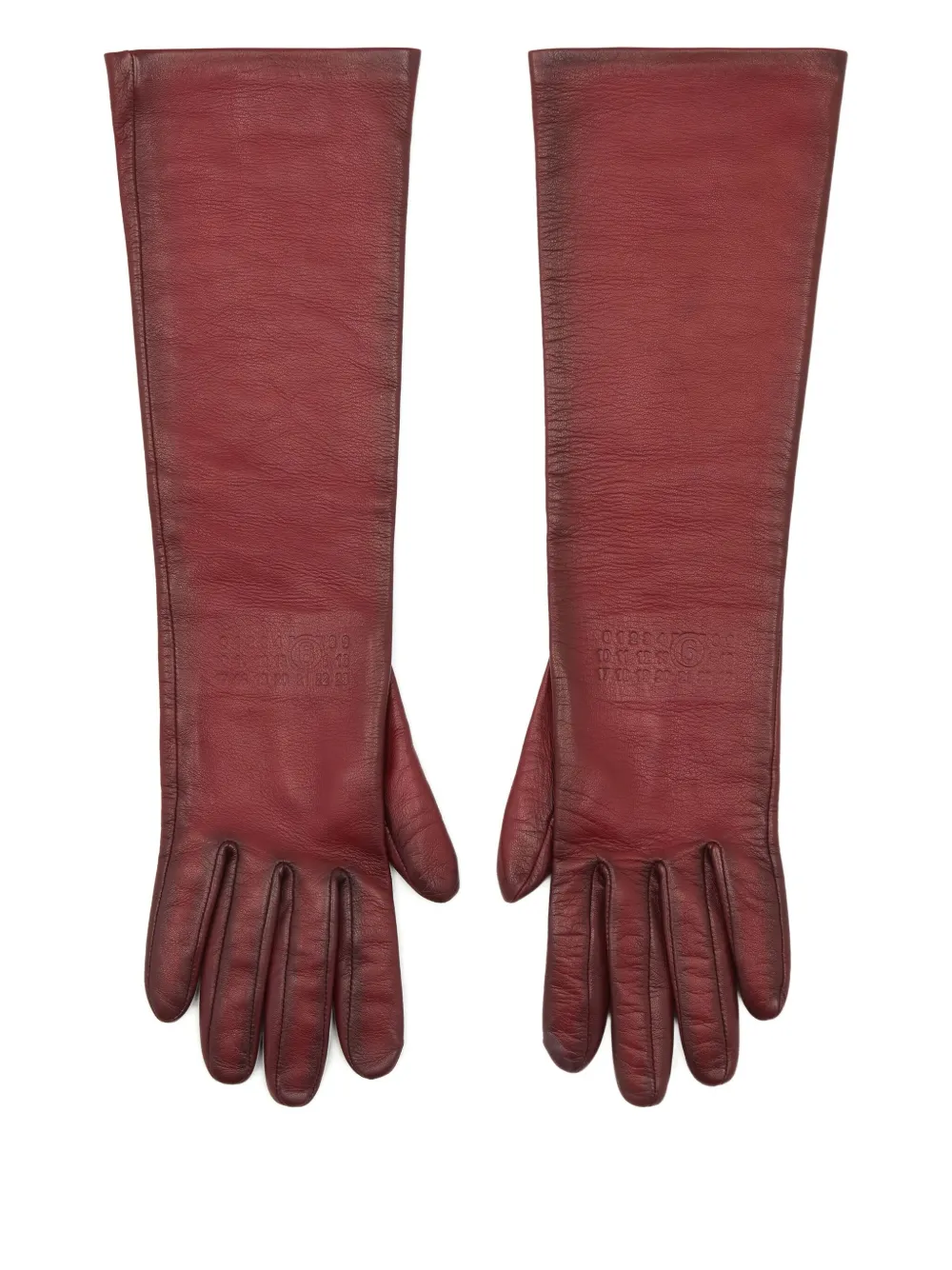 

Кожаные перчатки MM6 Maison Margiela, красный