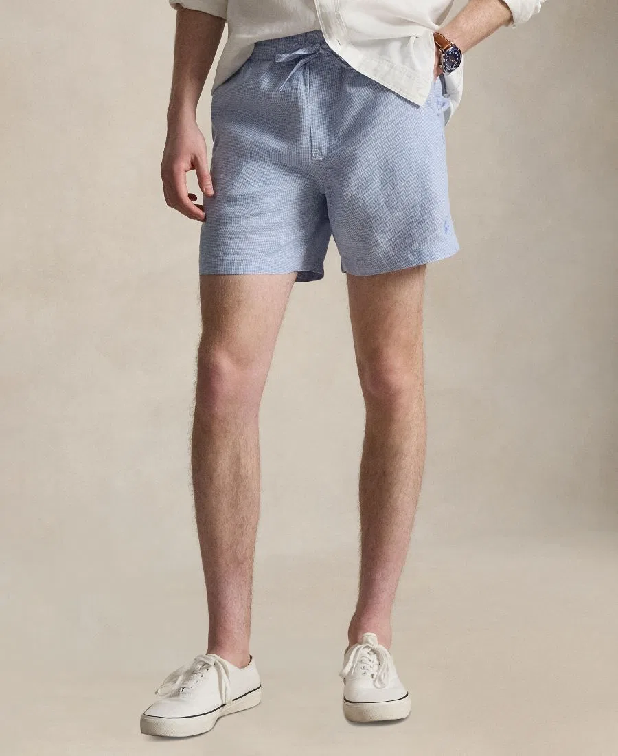 Мужские льняные шорты Polo Prepster Polo Ralph Lauren, 655B Cabana Blue White