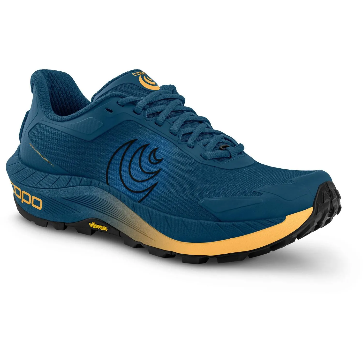 Мужские кроссовки MTN Racer 4 для трейлраннинга Topo Athletic, Navy/Orange — фото 3