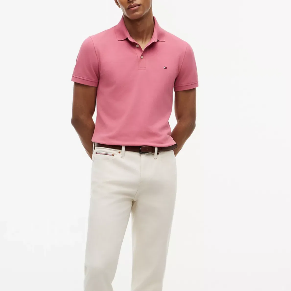 Поло мужское Tommy Hilfiger, Petal Pink — фото 3