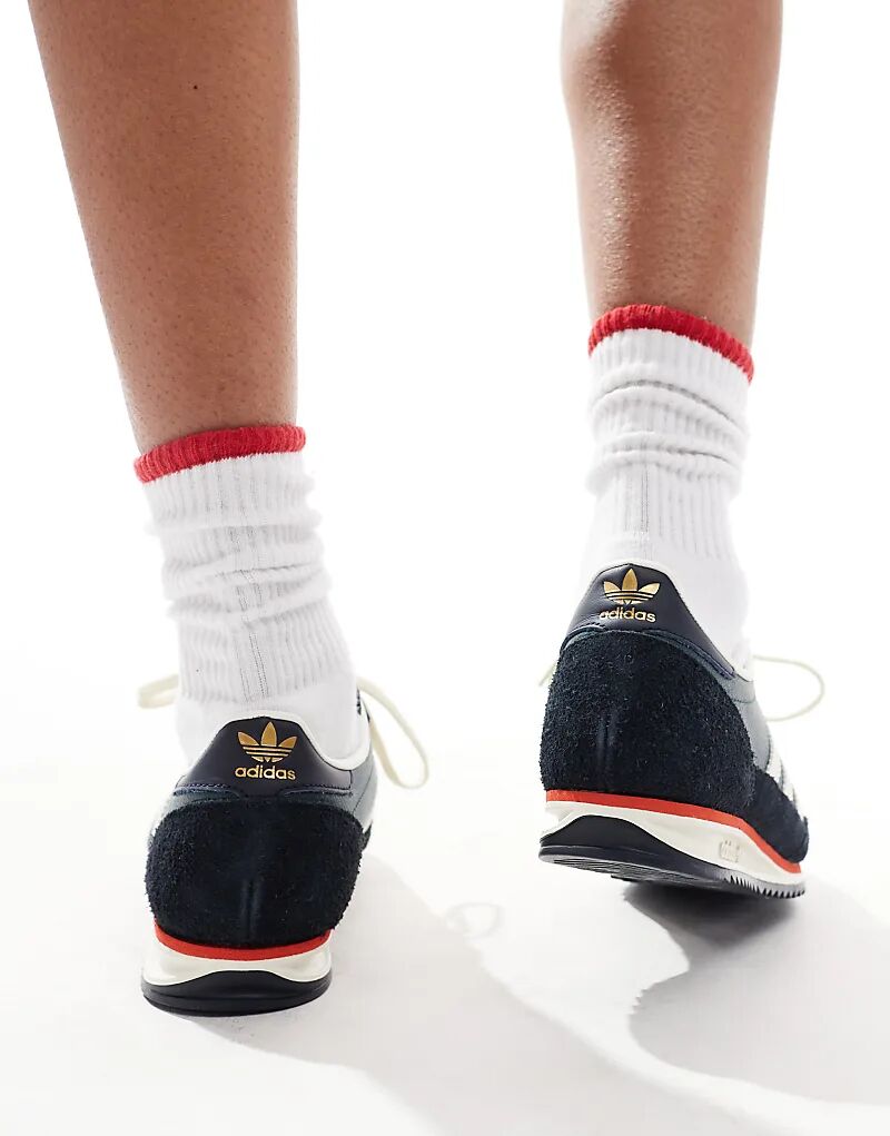 Кроссовки SL 72 OG темно-синего и белого цветов adidas Originals — фото 3