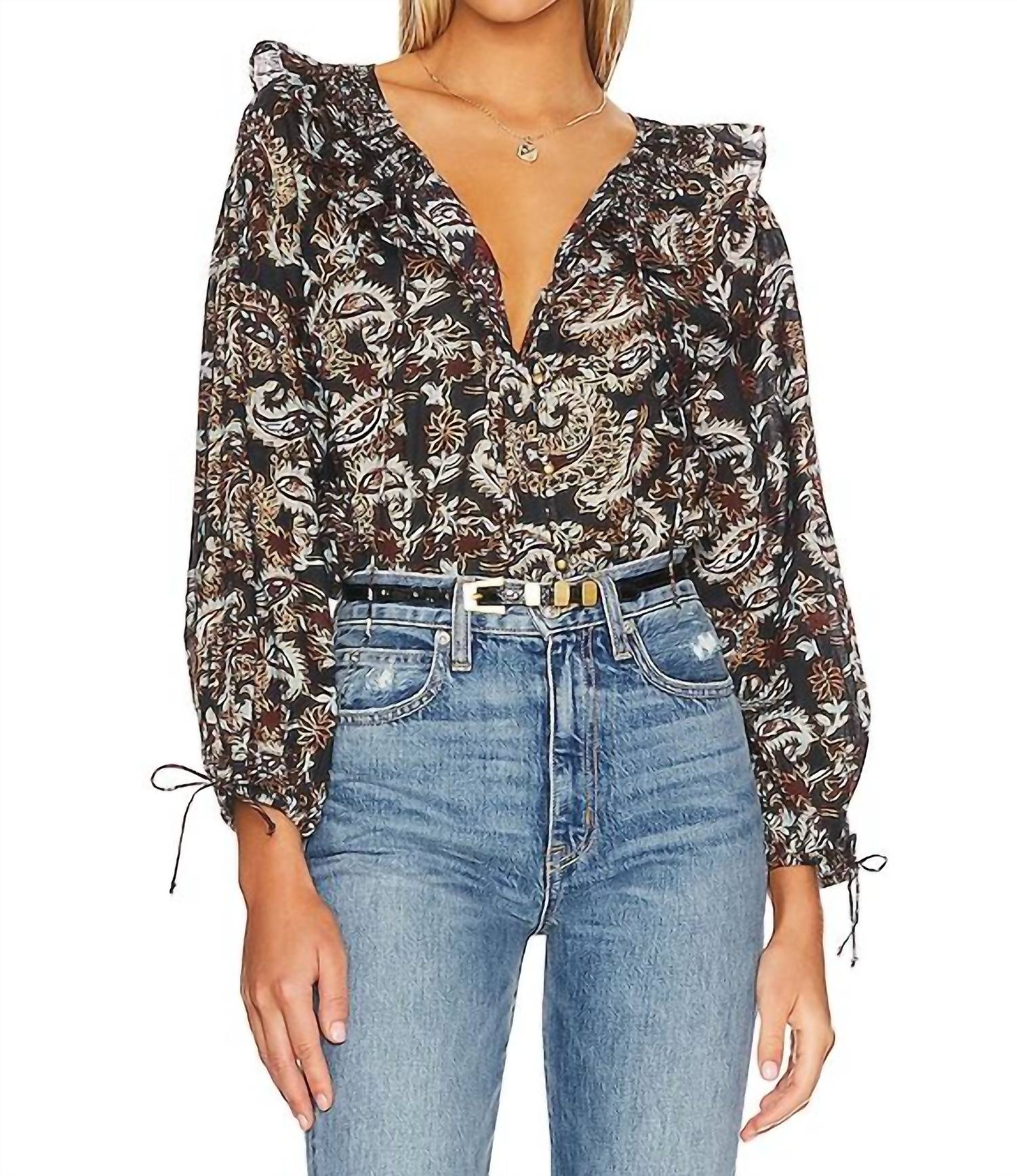 

Джиллиан блузка с принтом Avalon Cleobella, Avalon Block Print