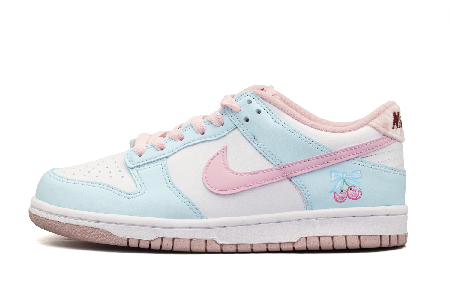 

Nike Непромокаемые нескользящие износостойкие низкие детские кроссовки для скейтбординга blue pink для подростков