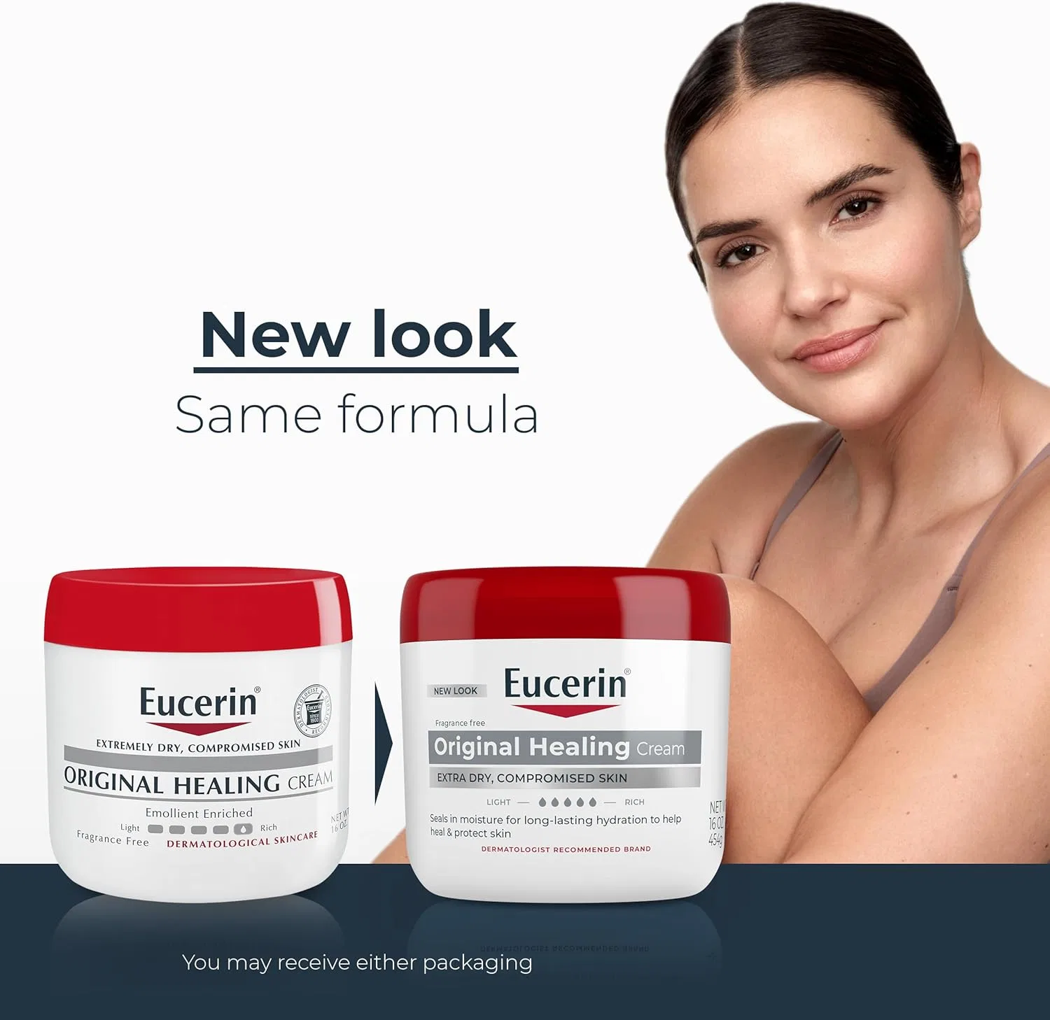 Крем для тела Eucerin Original Healing Soothing Repair, 2 шт по 16 oz — фото 2
