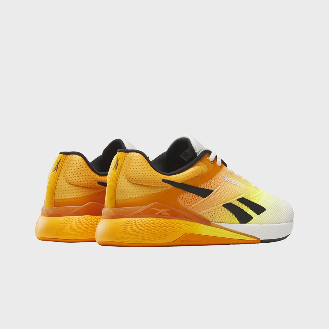 Мужские кроссовки Nano X5 бело-оранжевые от Reebok — фото 4