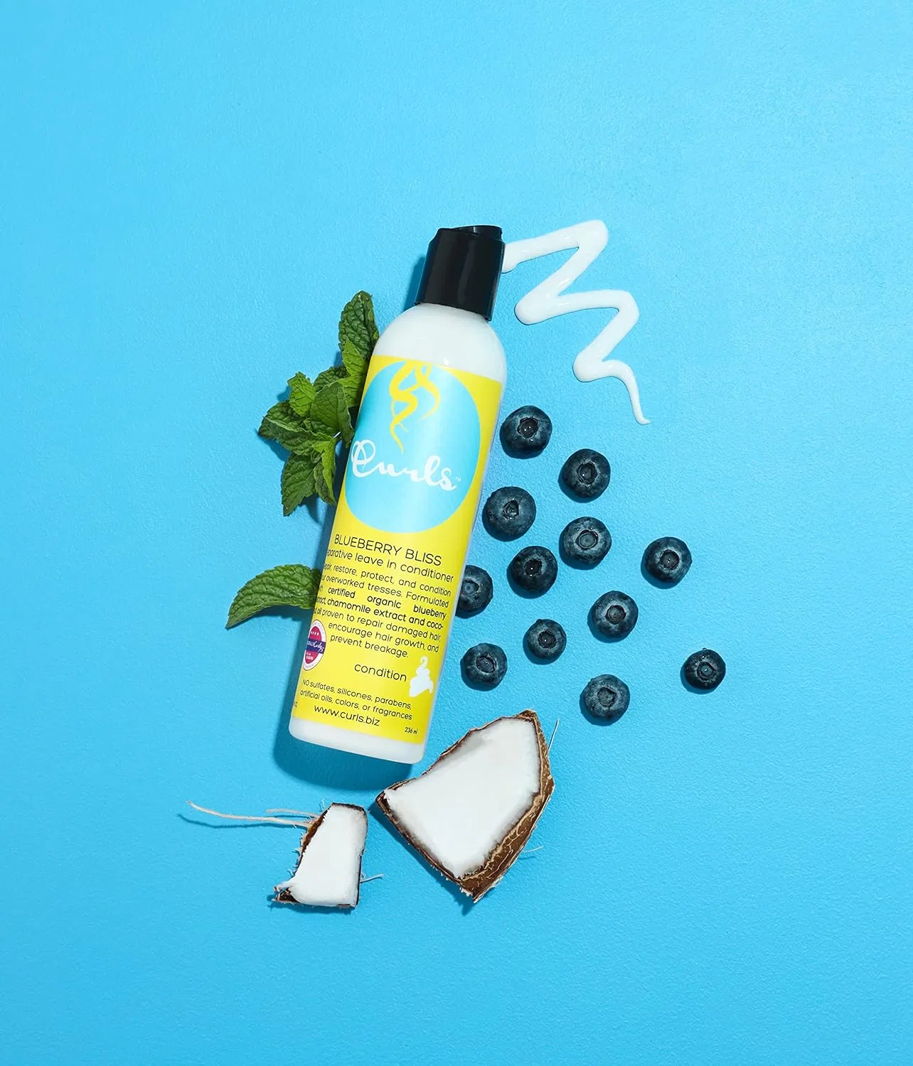 Несмываемый кондиционер Curls Blueberry Bliss Reparative, 236 мл Curls — фото 4