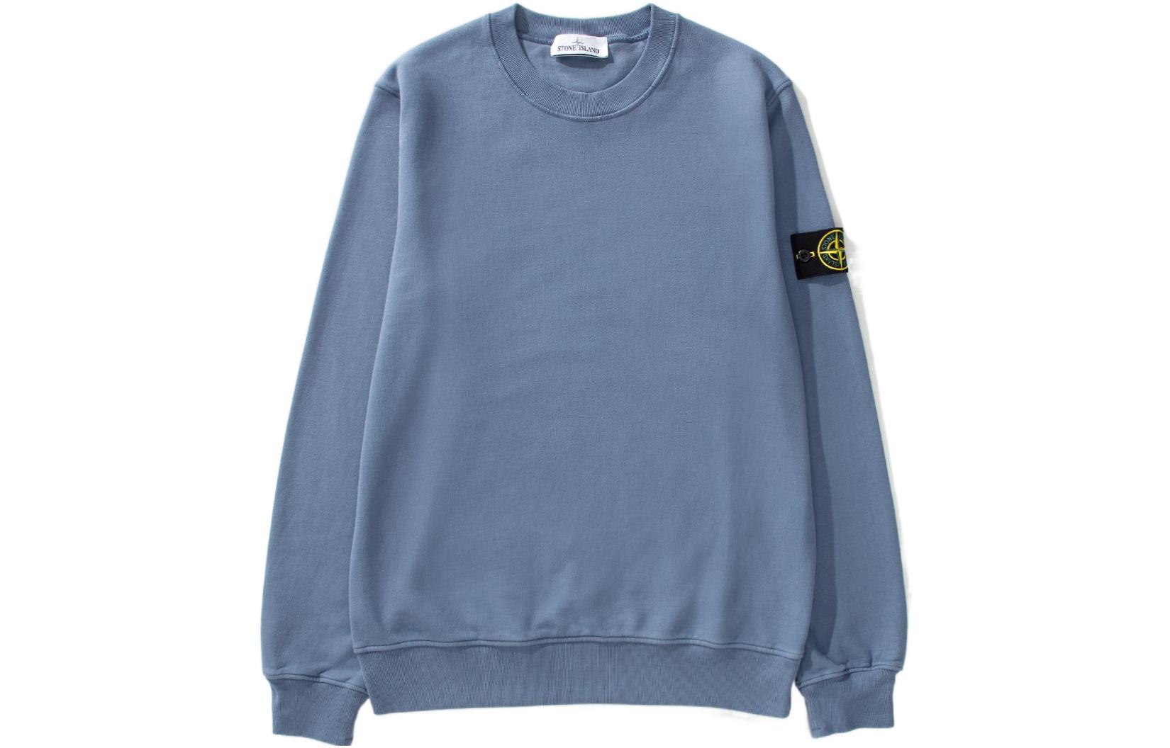 

Толстовка мужская Shady Blue Stone Island, цвет Haze Blue