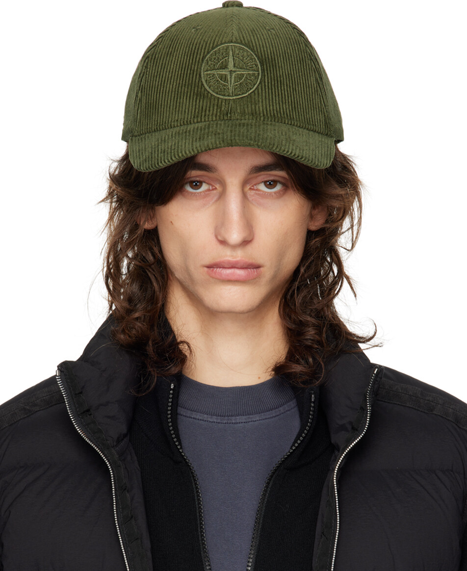 

Кепка из органического хлопка Cordour 800 зеленого цвета Stone Island