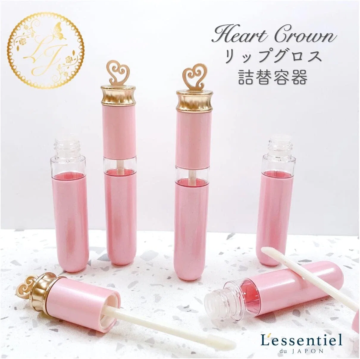 Блеск для губ Heart Crown Refill, пастельно-розовый, 6 мл