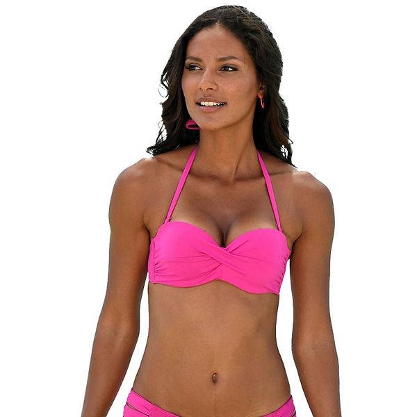 

Женский топ-бандо бикини с закрученной лентой Lascana, Pink, Розовый, Женский топ-бандо бикини с закрученной лентой Lascana, Pink