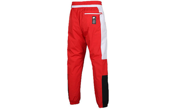 Брюки air contrasting colors woven long pants red Nike, красный — фото 2
