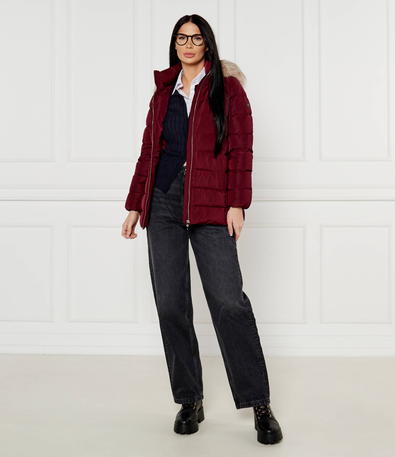 Куртка Tommy Hilfiger TYRA Regular Fit, бордо — фото 2