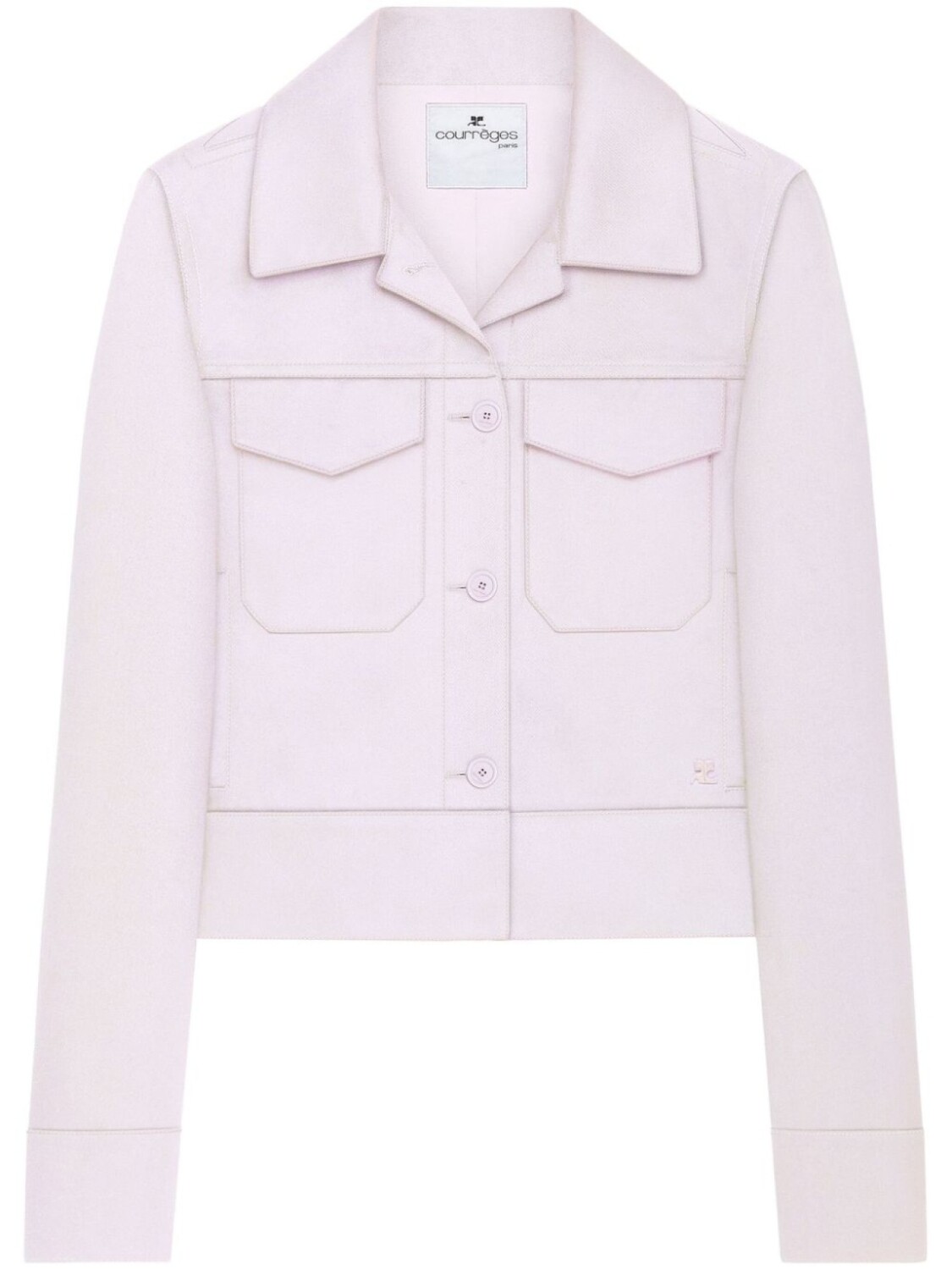 

Courrèges куртка с нашивкой-логотипом, розовый