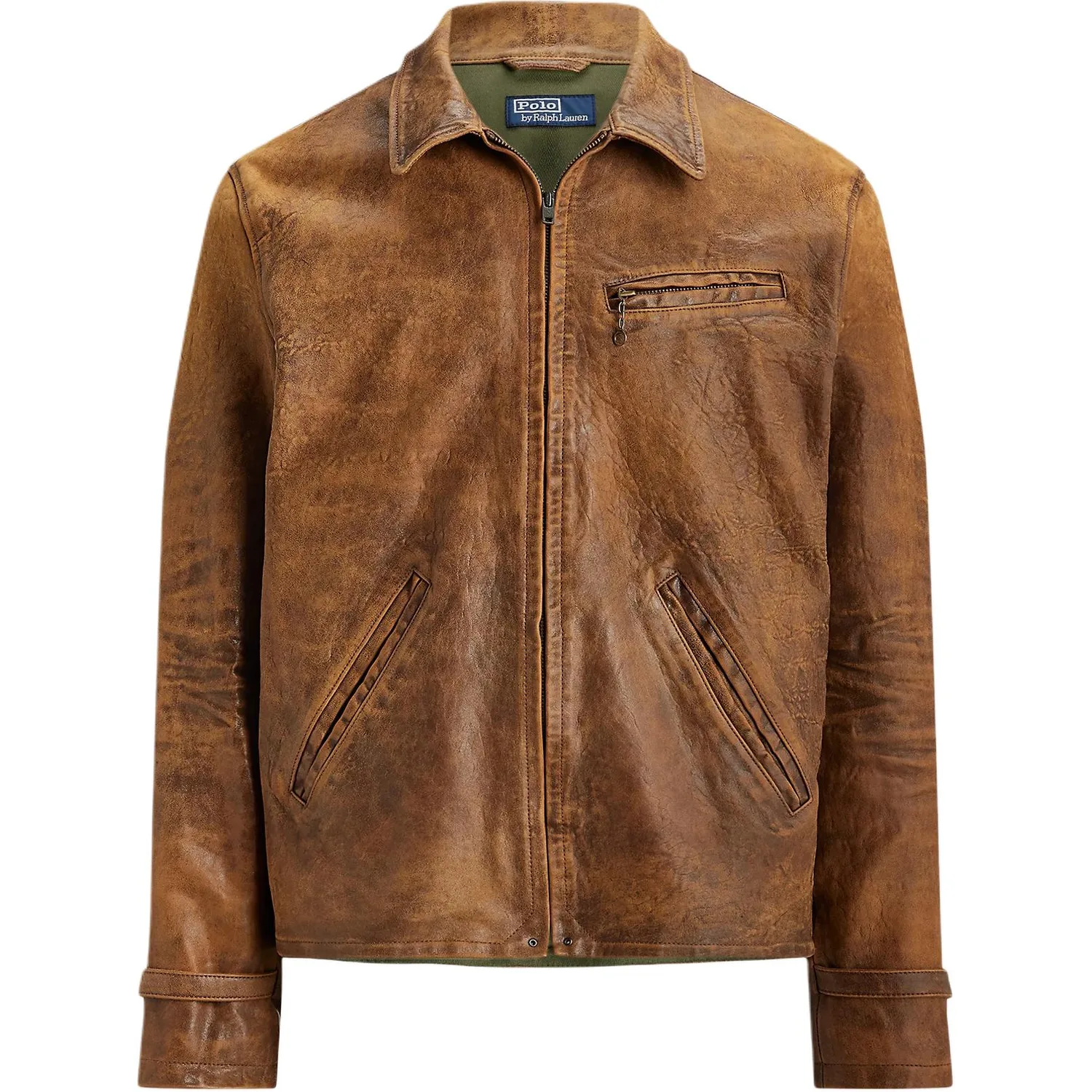 Куртка-бомбер из овчины Polo Ralph Lauren, Soft Brown