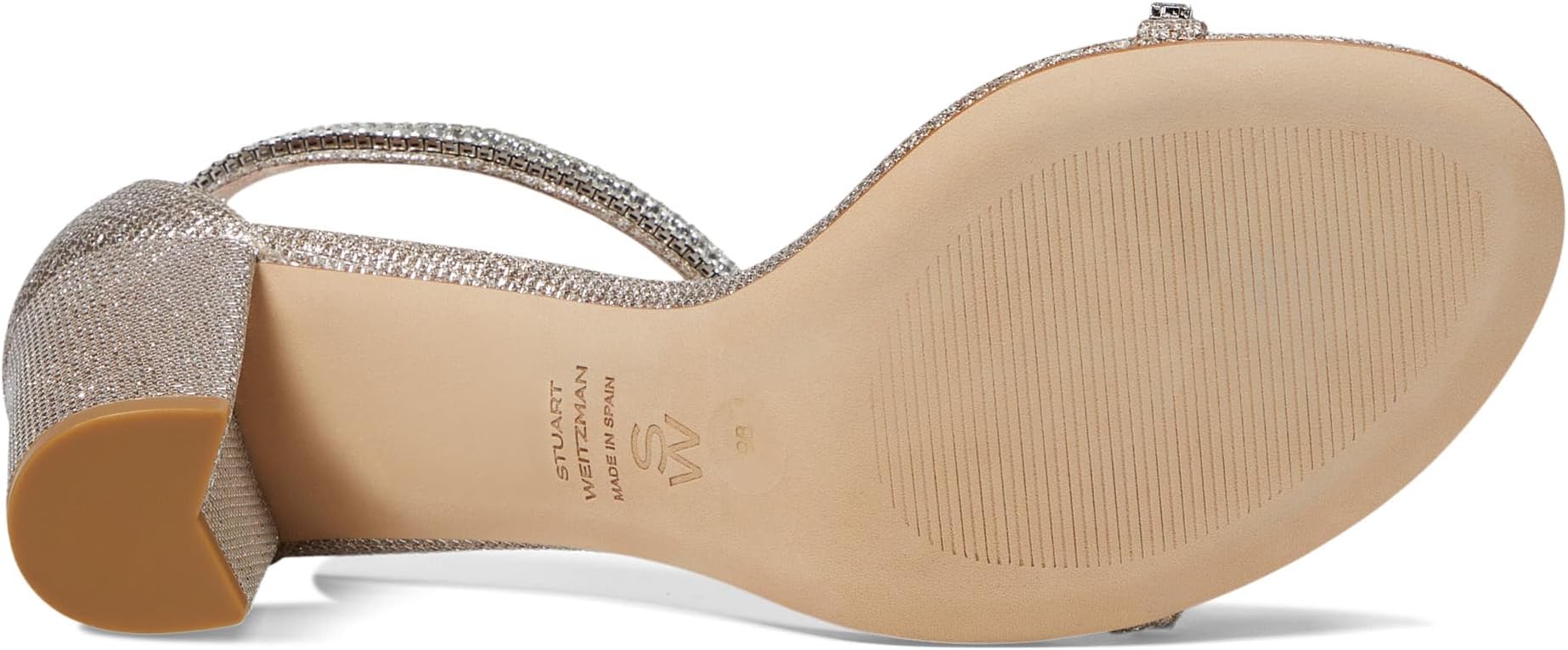 Сандалии Stuart Weitzman Nearlynude Stefanie Sandal, цвет Poudre/Clear — фото 3
