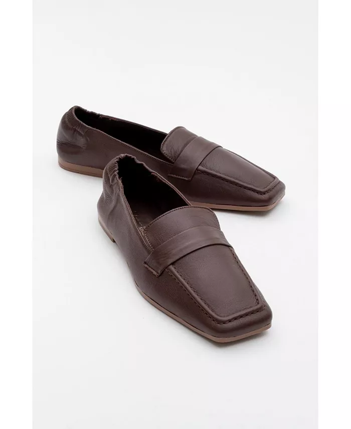 Лоферы Liepa из кожи Forever & Always Shoes, коричневый