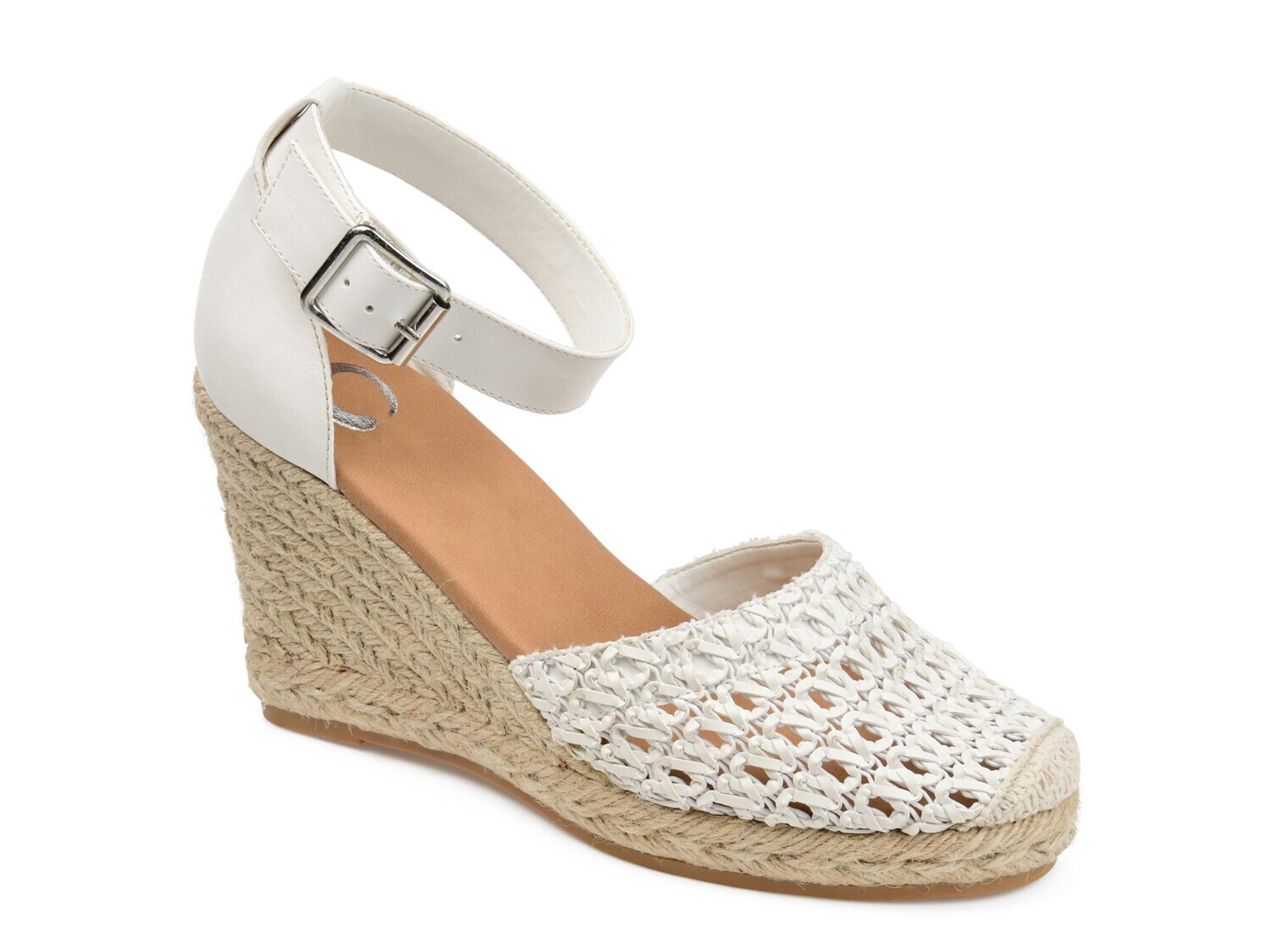 

Сандалии Sierra Espadrille на танкетке Journee Collection, белый