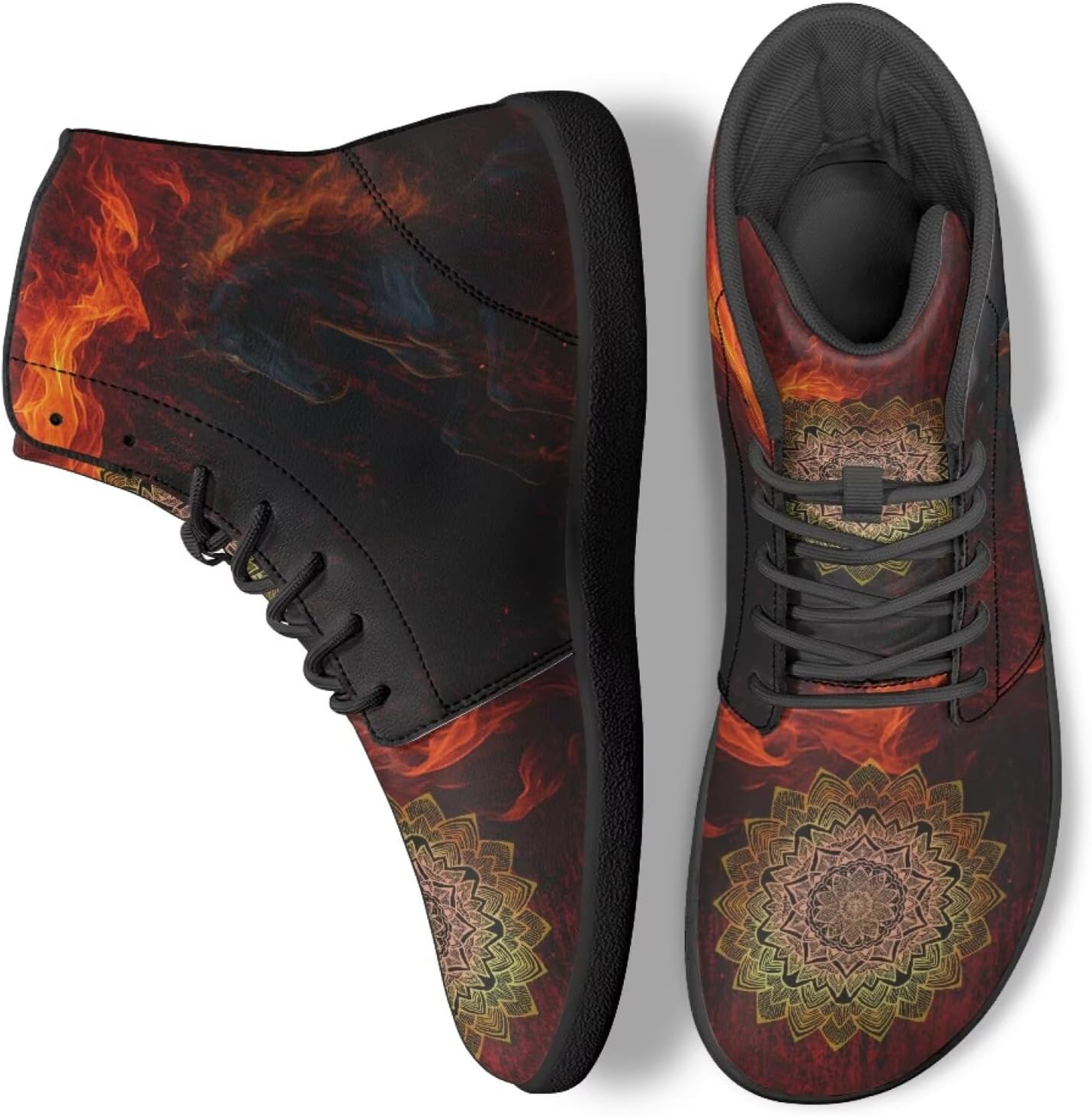 

Кроссовки на высокой подошве с животным принтом, повседневная обувь для офиса, нескользящие спортивные кроссовки для женщин и мужчин Ecaestolph, красный