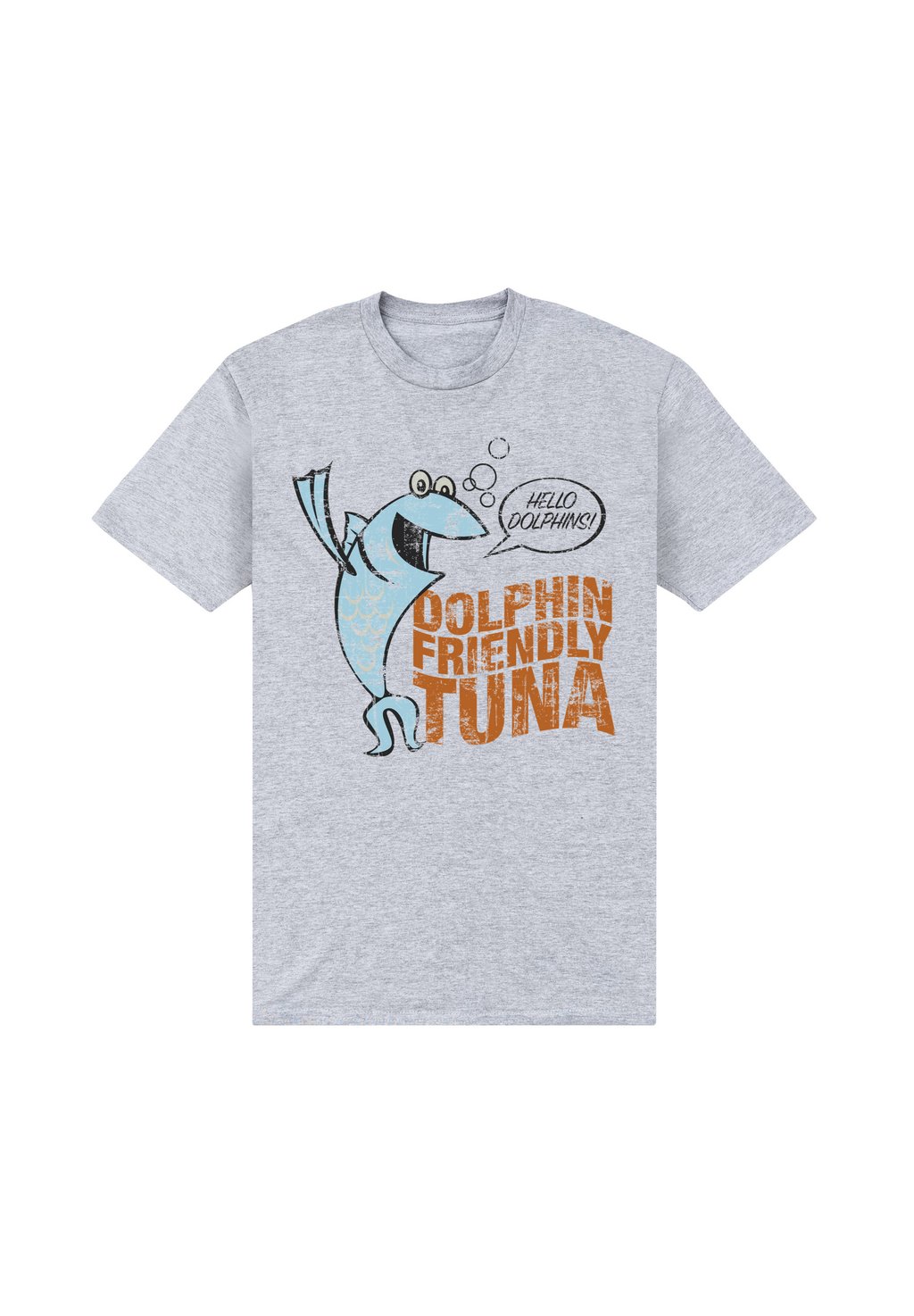 

Футболка с принтом DOLPHIN FRIENDLY TUNA Henry Tiger, цвет Mottled Light Grey