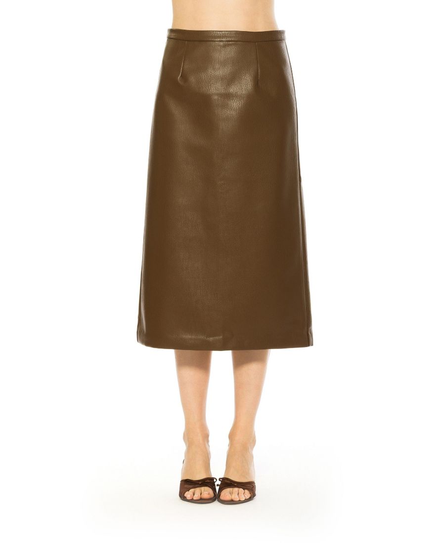 

Женская юбка Isla из искусственной кожи Alexia Admor, Camel