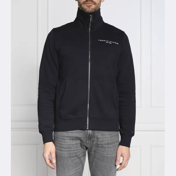 

Толстовка классического кроя на молнии с логотипом Tommy Tommy Hilfiger, синий