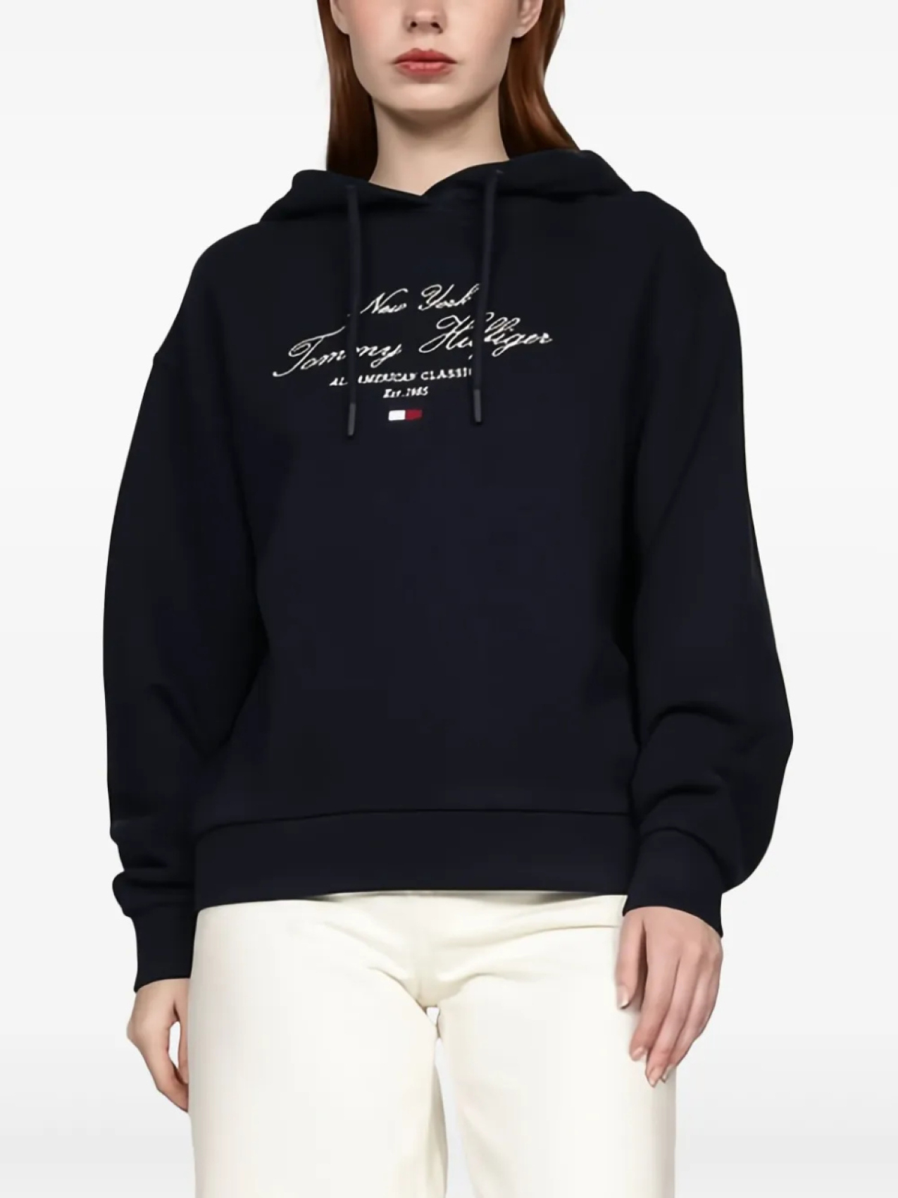 

Толстовка с вышитым логотипом Tommy Hilfiger, синий