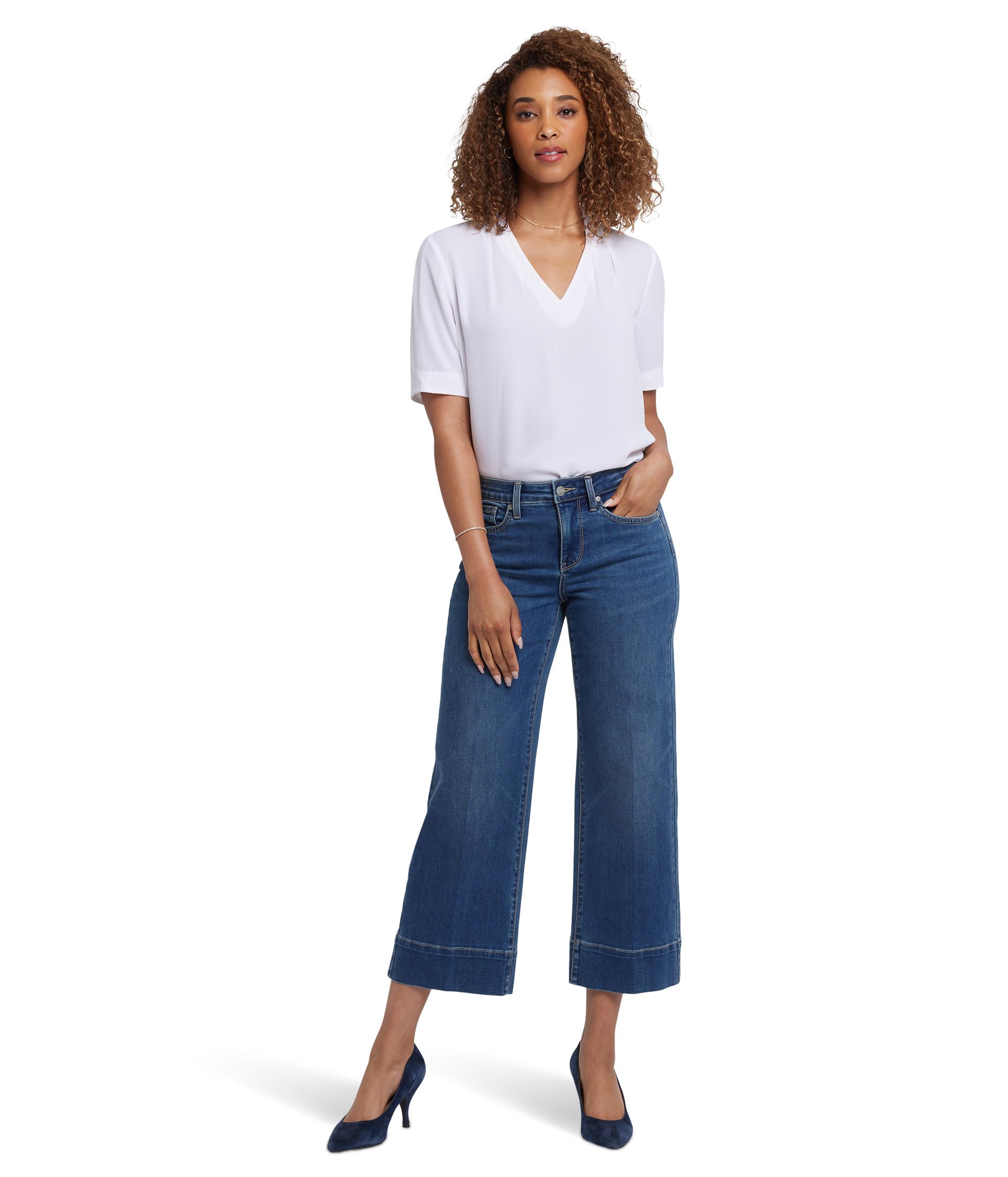 

Джинсы NYDJ Teresa Wide Leg Ankle Jeans In Valencia Surf, Valencia Surf