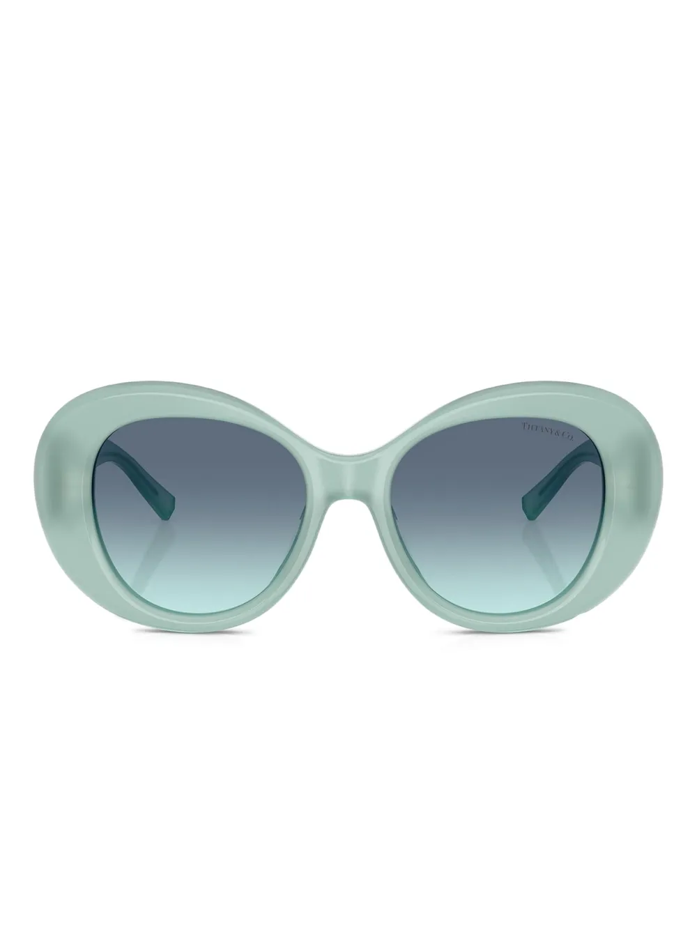 

Солнцезащитные очки в овальной оправе Tiffany & Co, синий