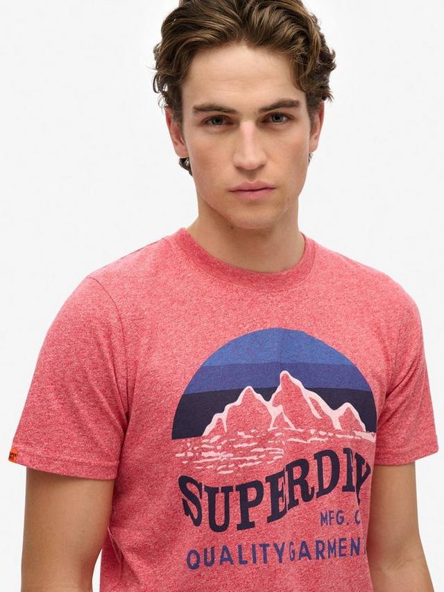 Классическая футболка для отдыха на свежем воздухе Superdry, цвет Monroe Red Grit — фото 4